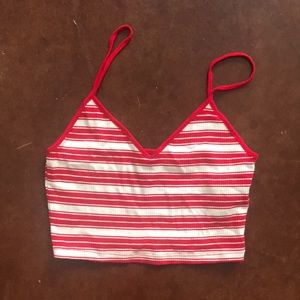 Forever 21 striped crop top